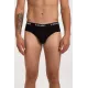 Ανδρικό Σλιπ UOMO 3 Pack Μαύρα