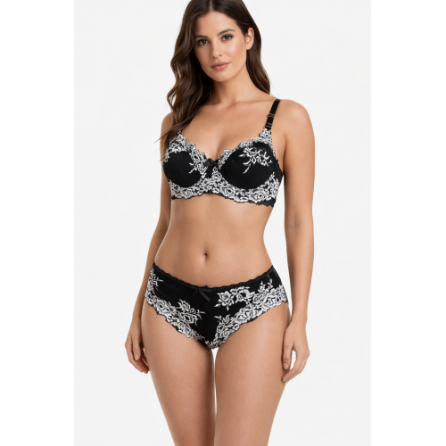 Black Veil Lingerie Set