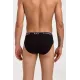 Ανδρικό Σλιπ UOMO 3 Pack Μαύρα