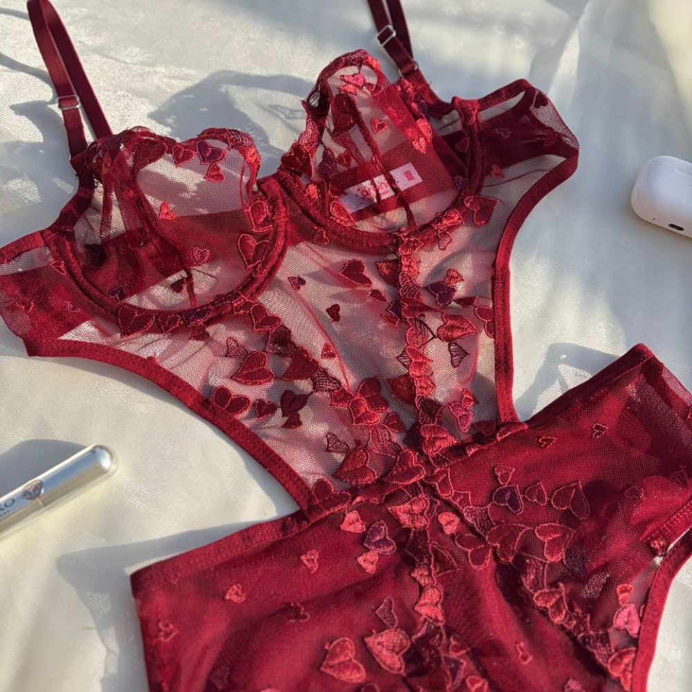 Burgundy Desire Bodysuit Burgundy Desire Bodysuit