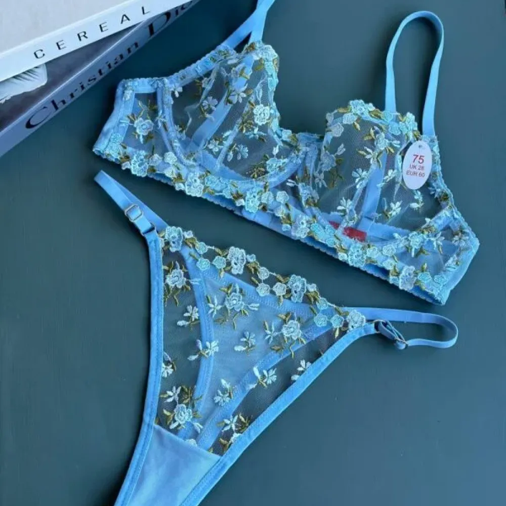 Azure Sky Lingerie Set