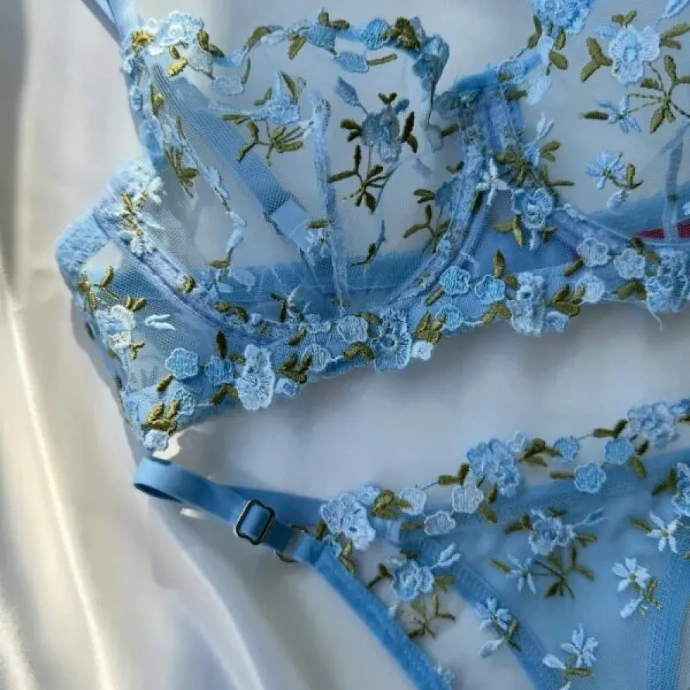 Azure Sky Lingerie Set